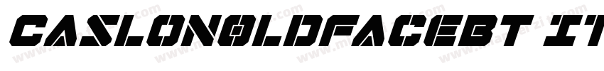 Caslon0ldFaceBT Italic字体转换